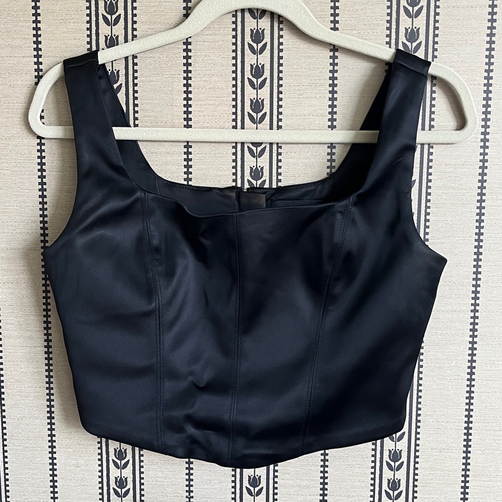 Aritzia TEN by Babaton satin bustier corset top